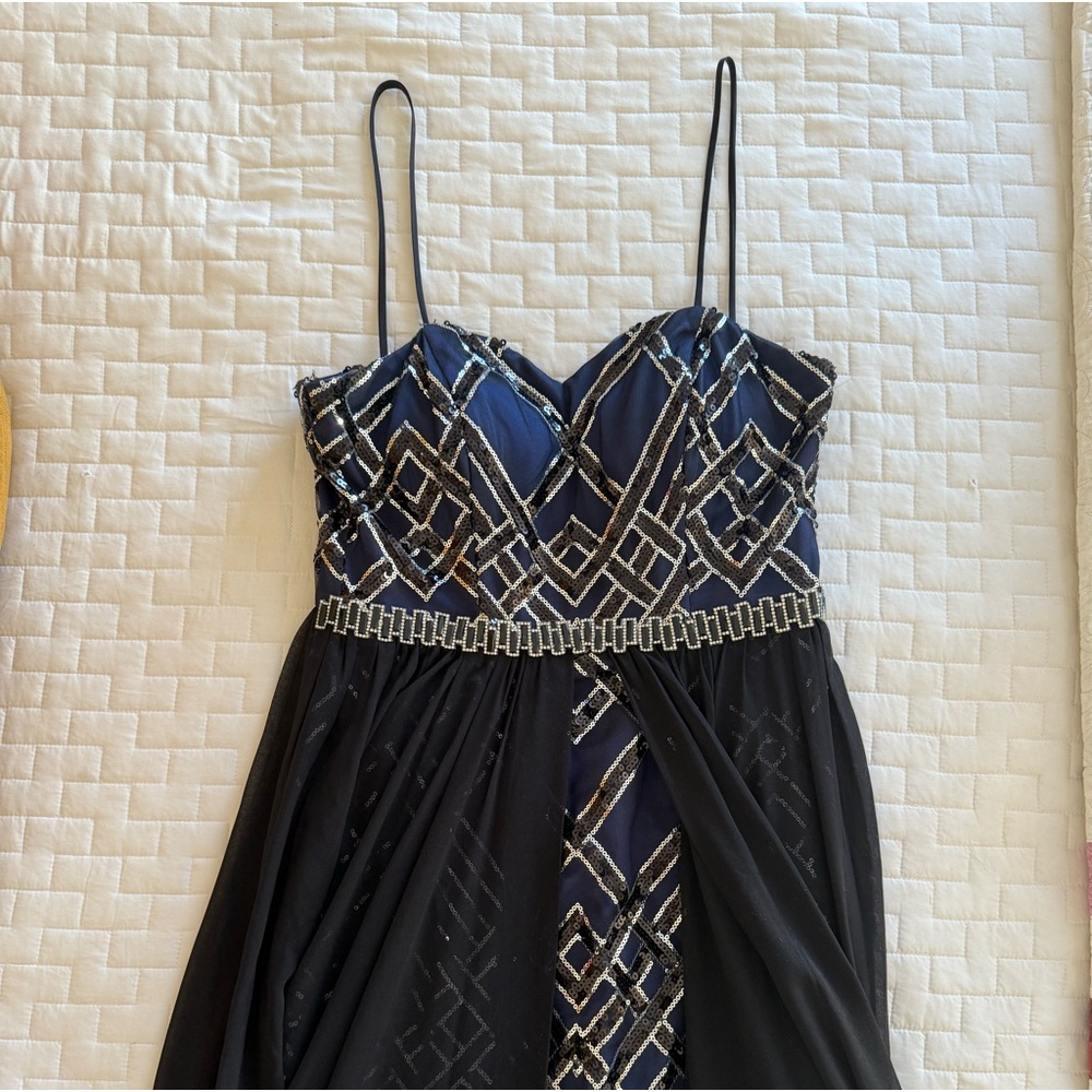 Jodi Kristopher Black and Blue Dress